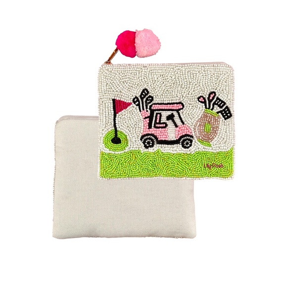 Lily Posh Golf Cart Coin Purse, Golf Lover, Golf Bag, NEW - Picture 3 of 6